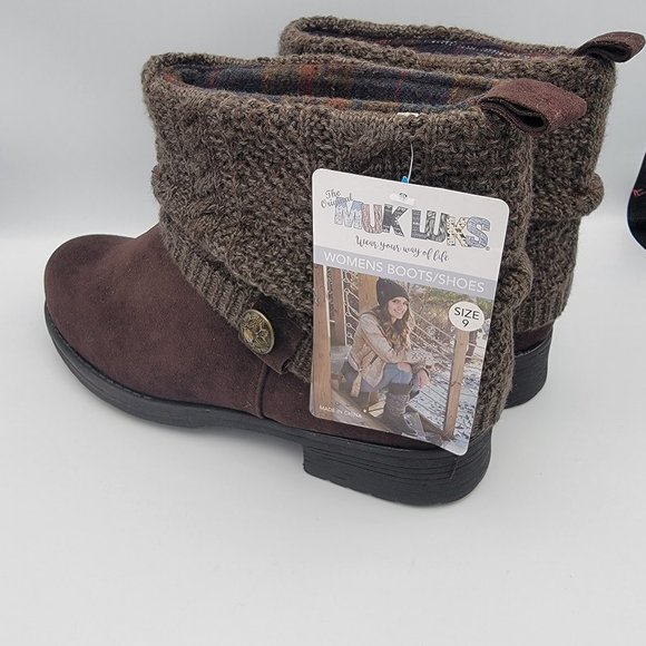 Nwt Muk Luks Patrice Boots Size 9 